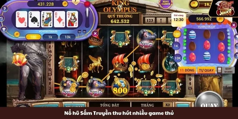 Nổ hũ Sấm Truyền thu hút nhiều game thủ